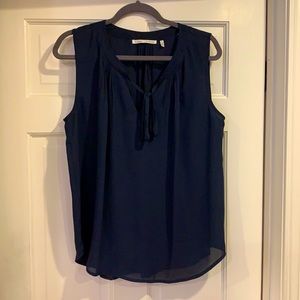 Women’s Violet & Claire Sleeveless Navy Blue Blouse, Size L